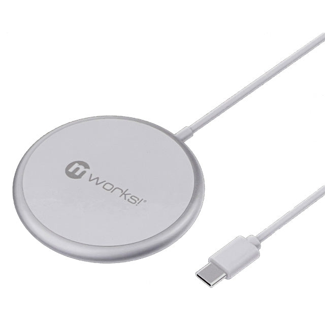 mworks! mPOWER! 15W Magnet Wireless Charger White WD-268A